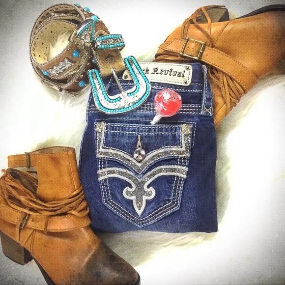 Rock Revival Denim - Rock Revival Drew Cuffed Skinny 25x29 by buckle